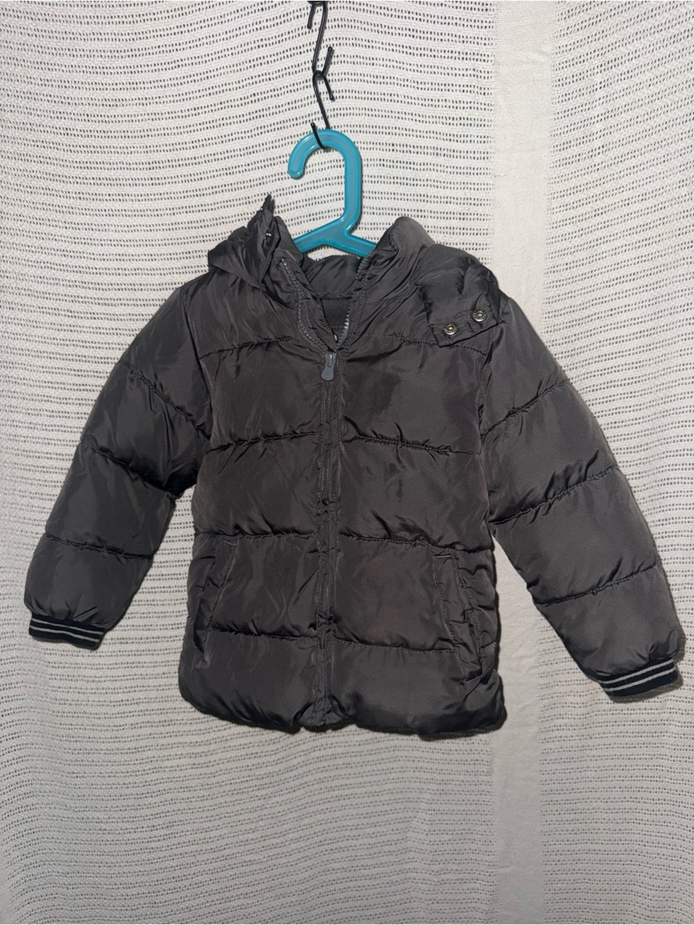 GAP Kids Black Hooded Puffer Coat